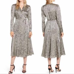 Rachel Parcell satin wrap dress